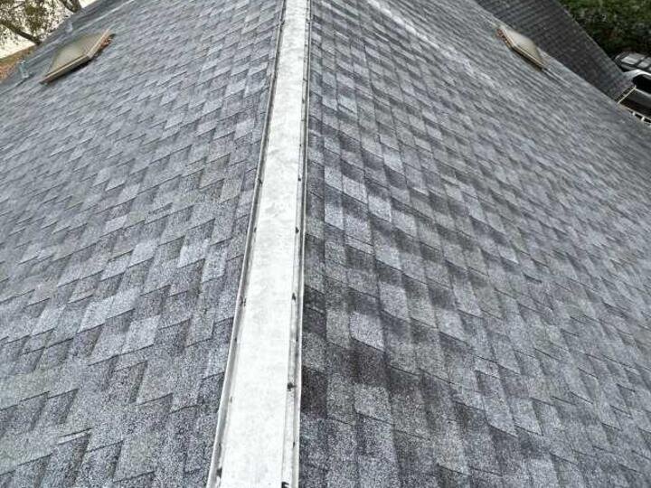 Shingle roof before the emergency tarp